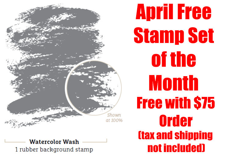 April Free Stamp Set of the Month, www.LaurasStampPad.com