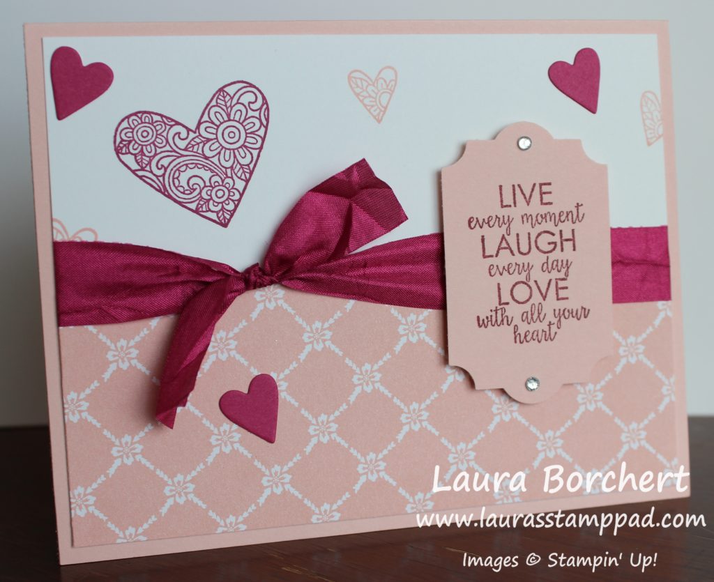 Love With All Your Heart, www.LaurasStampPad.com