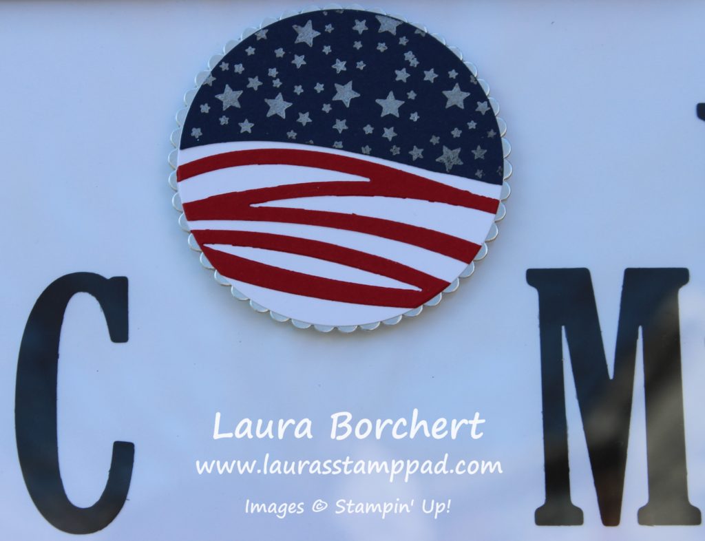 American Flag, www.LaurasStampPad.com