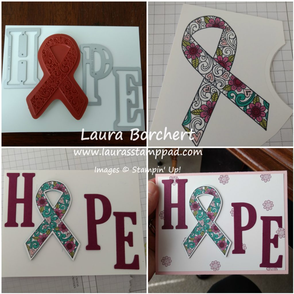 Ribbon of Hope, www.LaurasStampPad.com