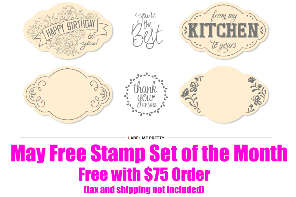 May 2018 Free Stamp Set of the Month, www.LaurasStampPad.com