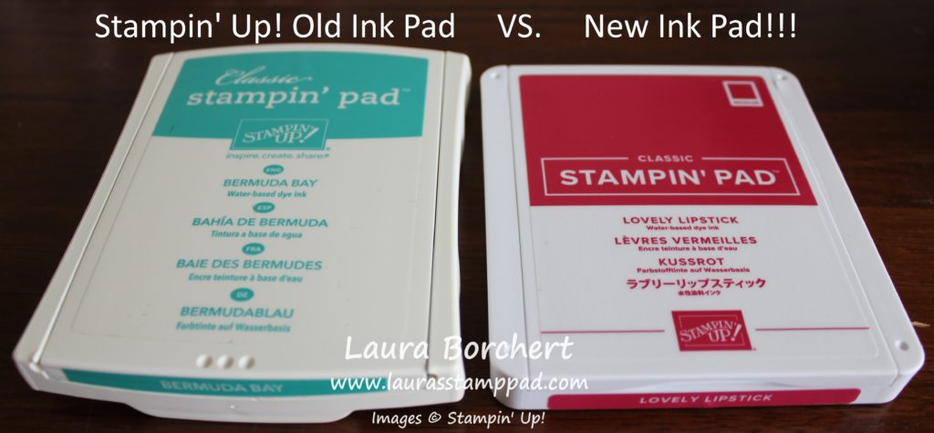 Old Ink Pad Vs New Ink Pad, www.LaurasStampPad.com