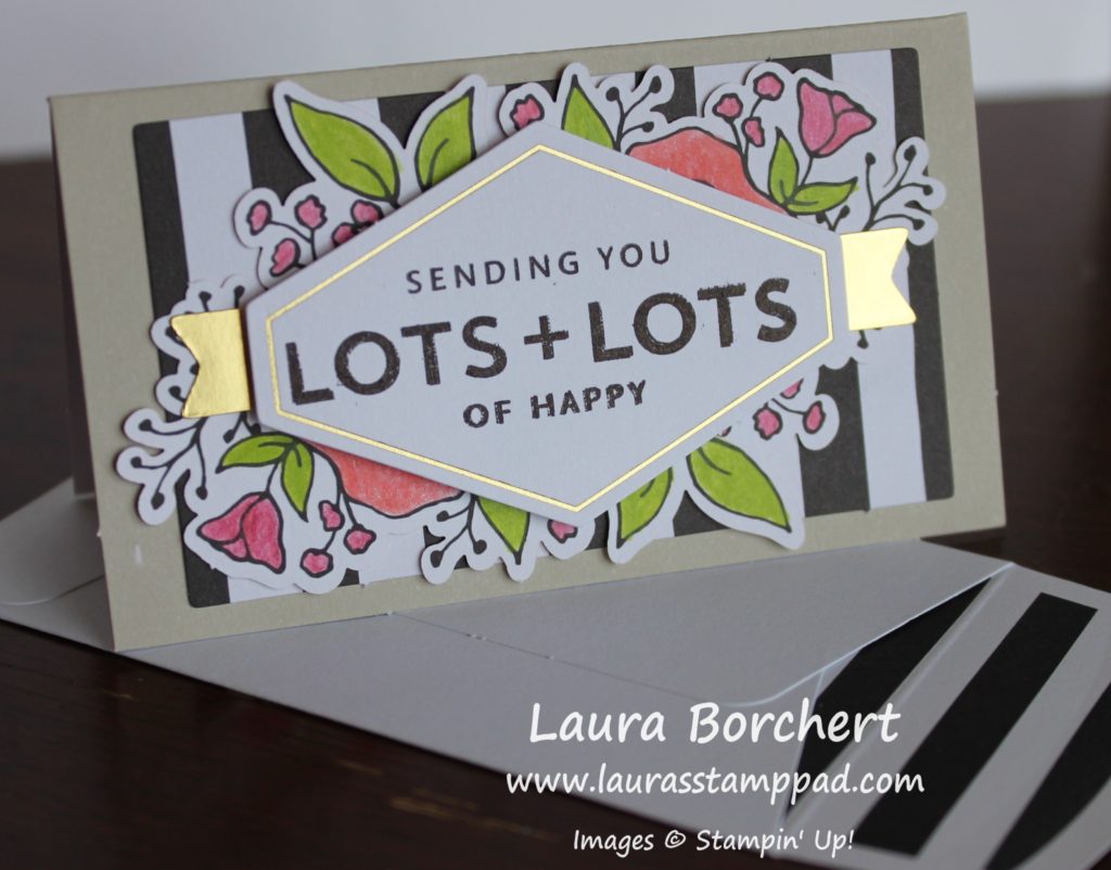 Sending Lots of Happy, www.LaurasStampPad.com