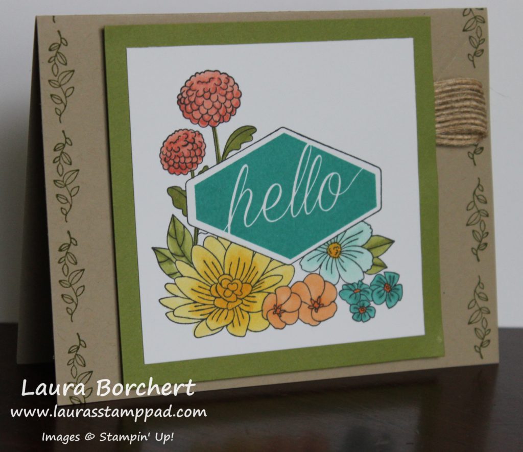 Coloring with the Accented Blooms Stamps, www.LaurasStampPad.com
