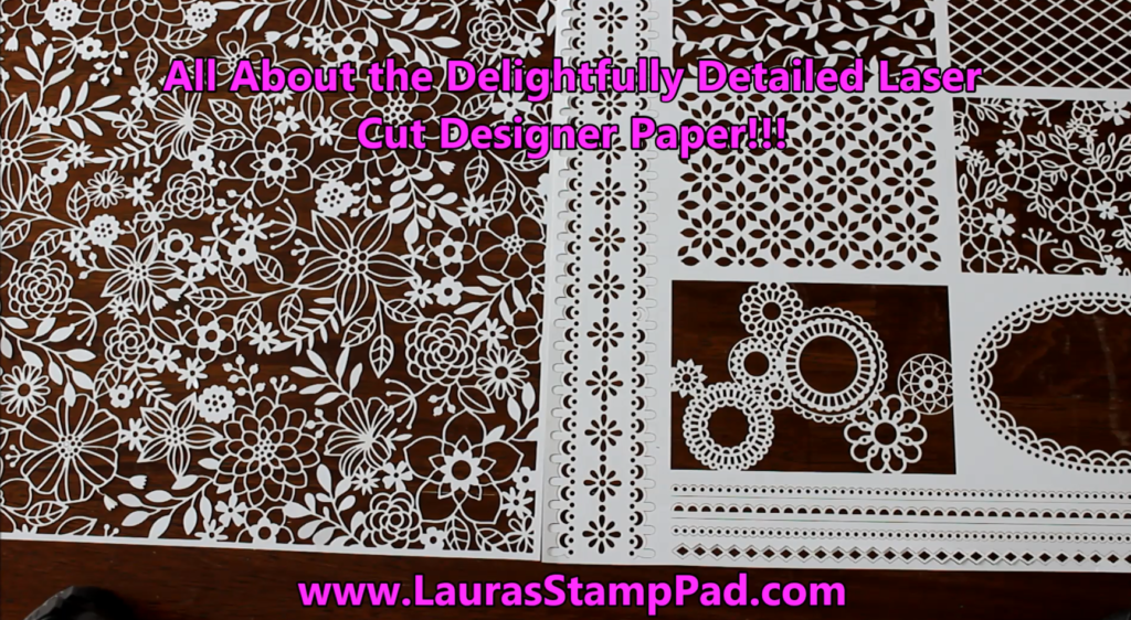 Delightfully Detailed Designer Paper, www.LaurasStampPad.com