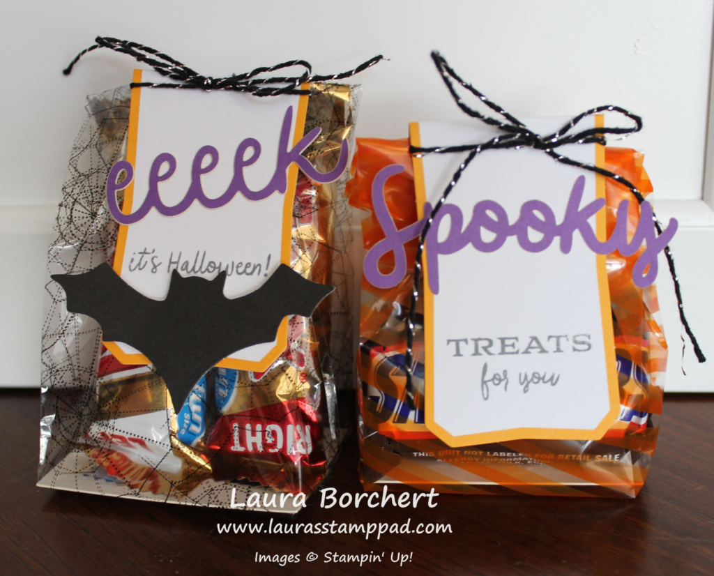 Eeeek Spooky Treat Bag, www.LaurasStampPad.com