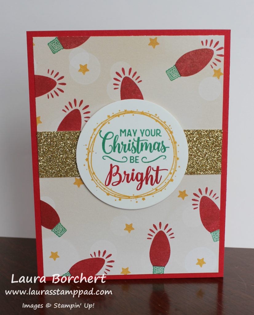May Your Christmas Be Bright, www.LaurasStampPad.com