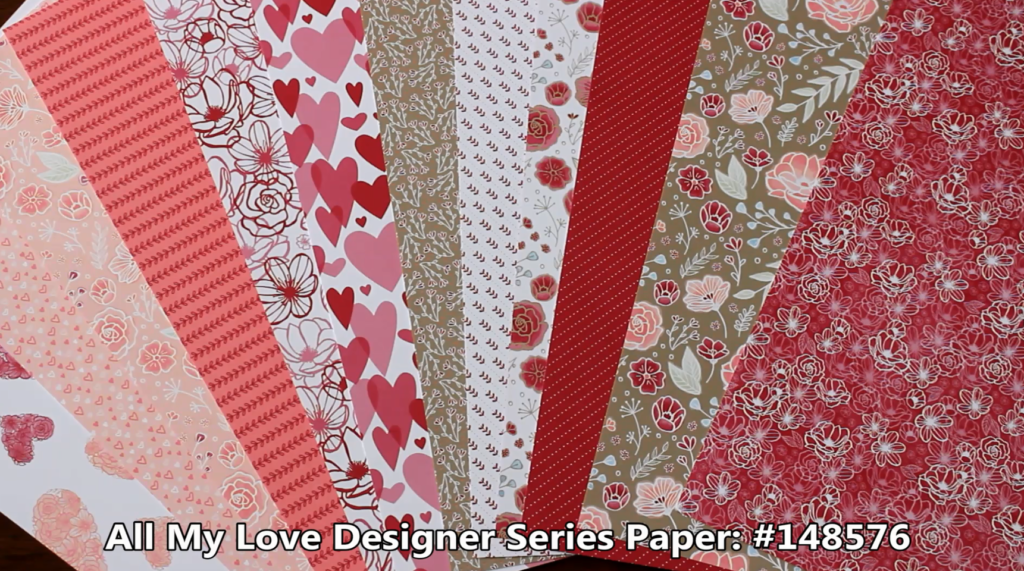 All My Love Designer Series Paper, www.LaurasStampPad.com