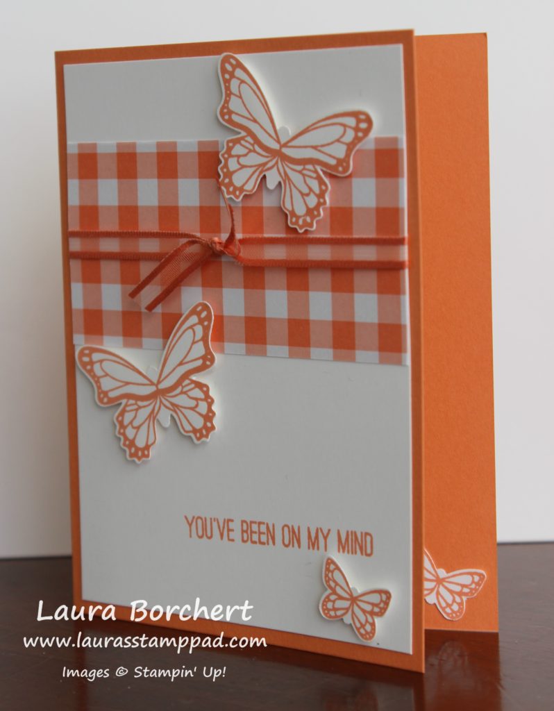 Orange Butterfly, www.LaurasStampPad.com