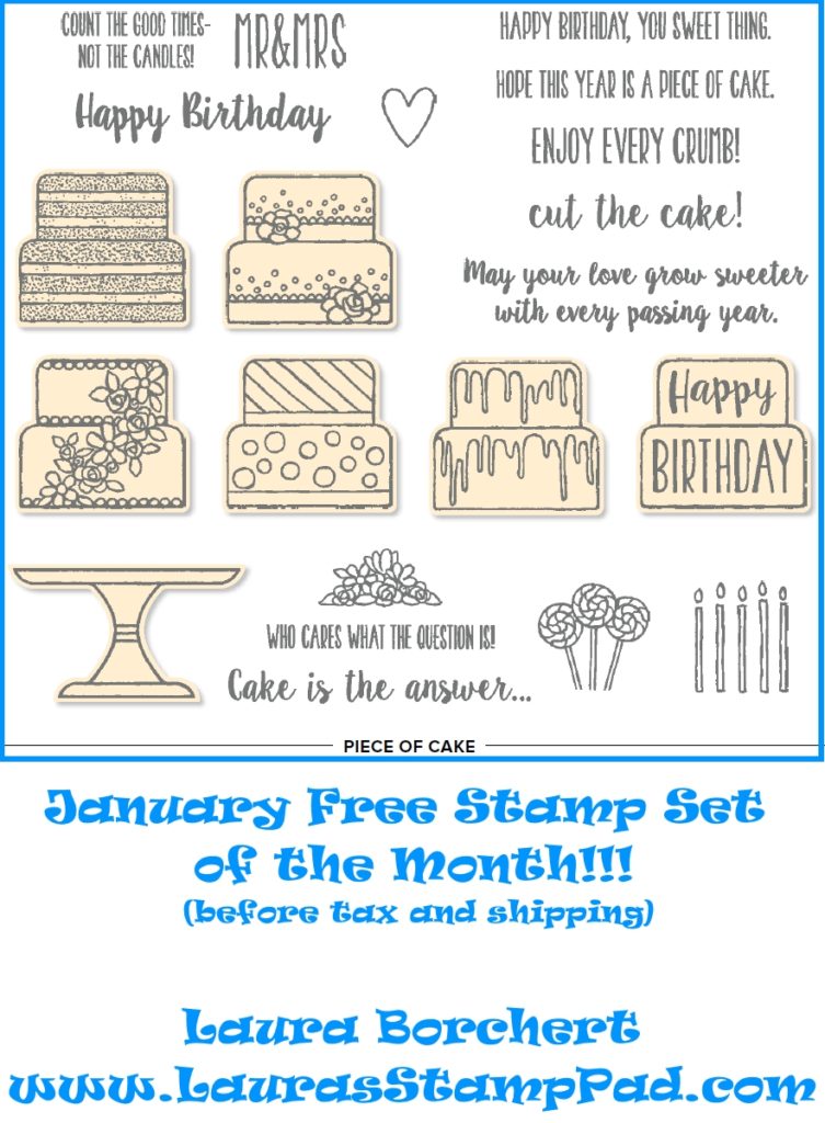 January Free Stamp Set of the Month, www.LaurasStampPad.com