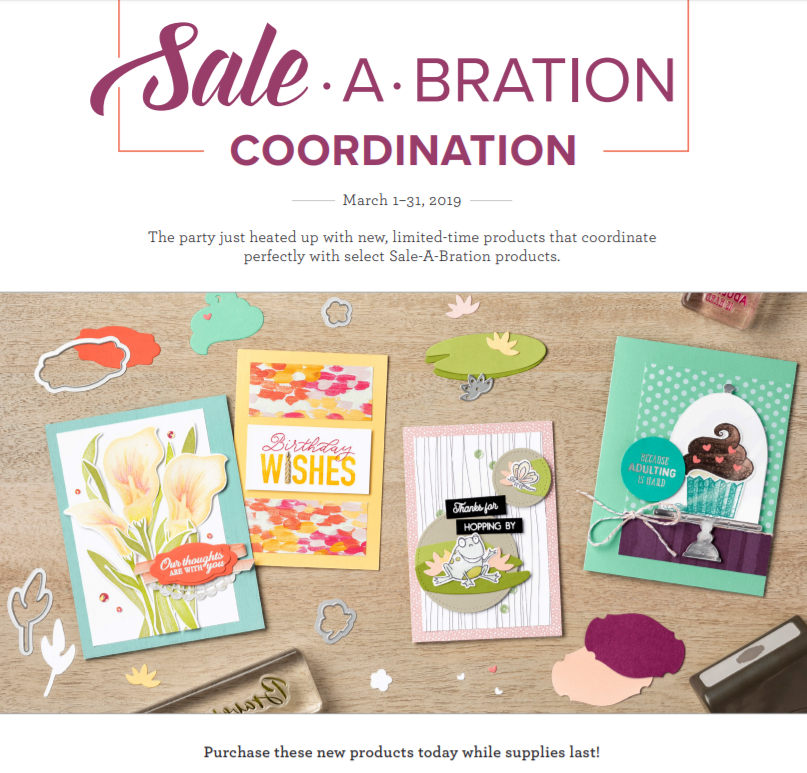 Sale-A-Bration Coordination, www.LaurasStampPad.com