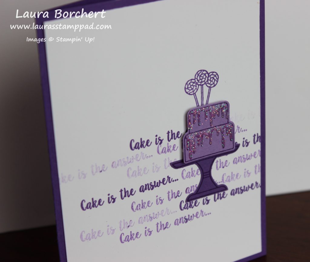 Purple Birthday Card, www.LaurasStampPad.com