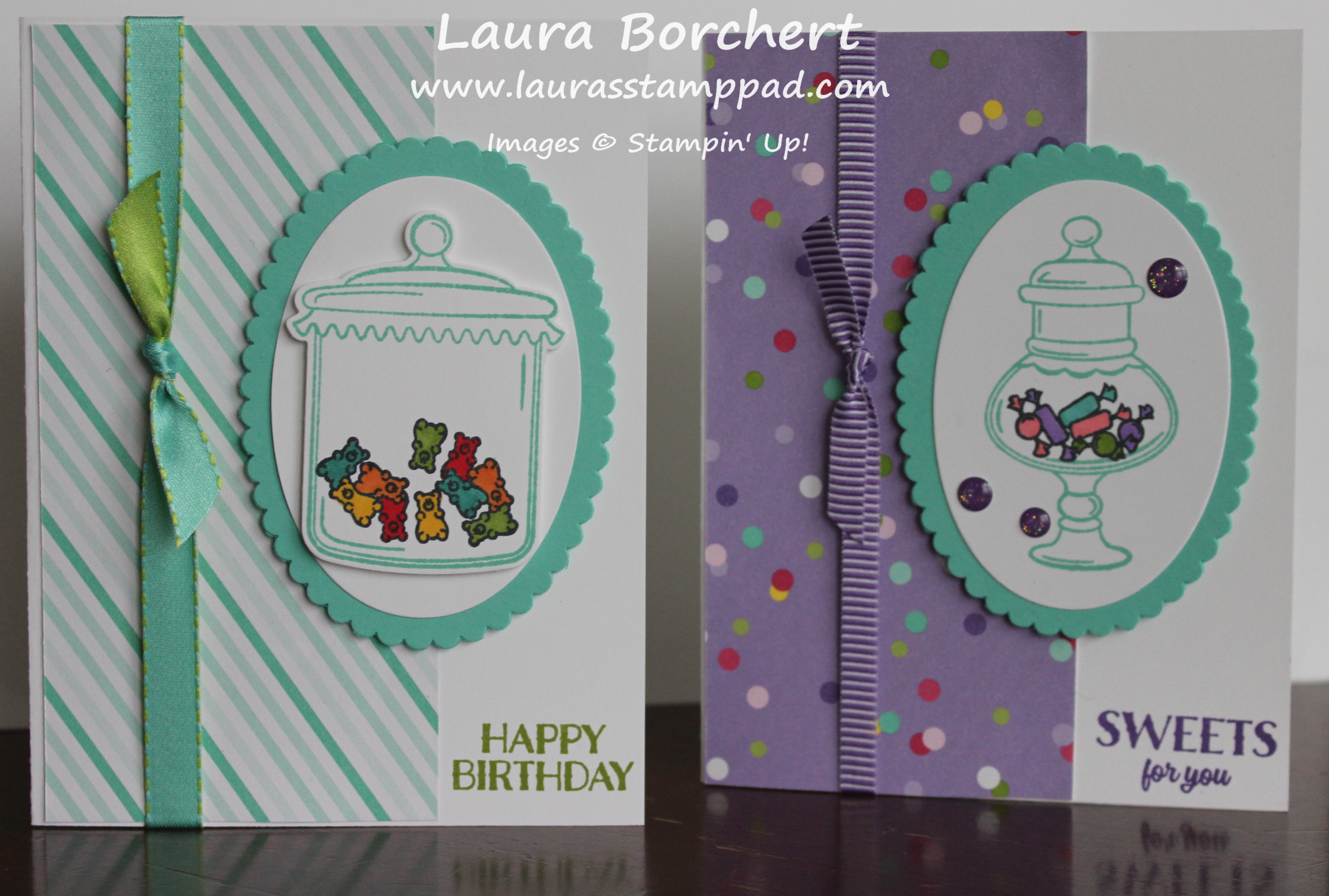Using Both Sides of the Paper, www.LaurasStampPad.com
