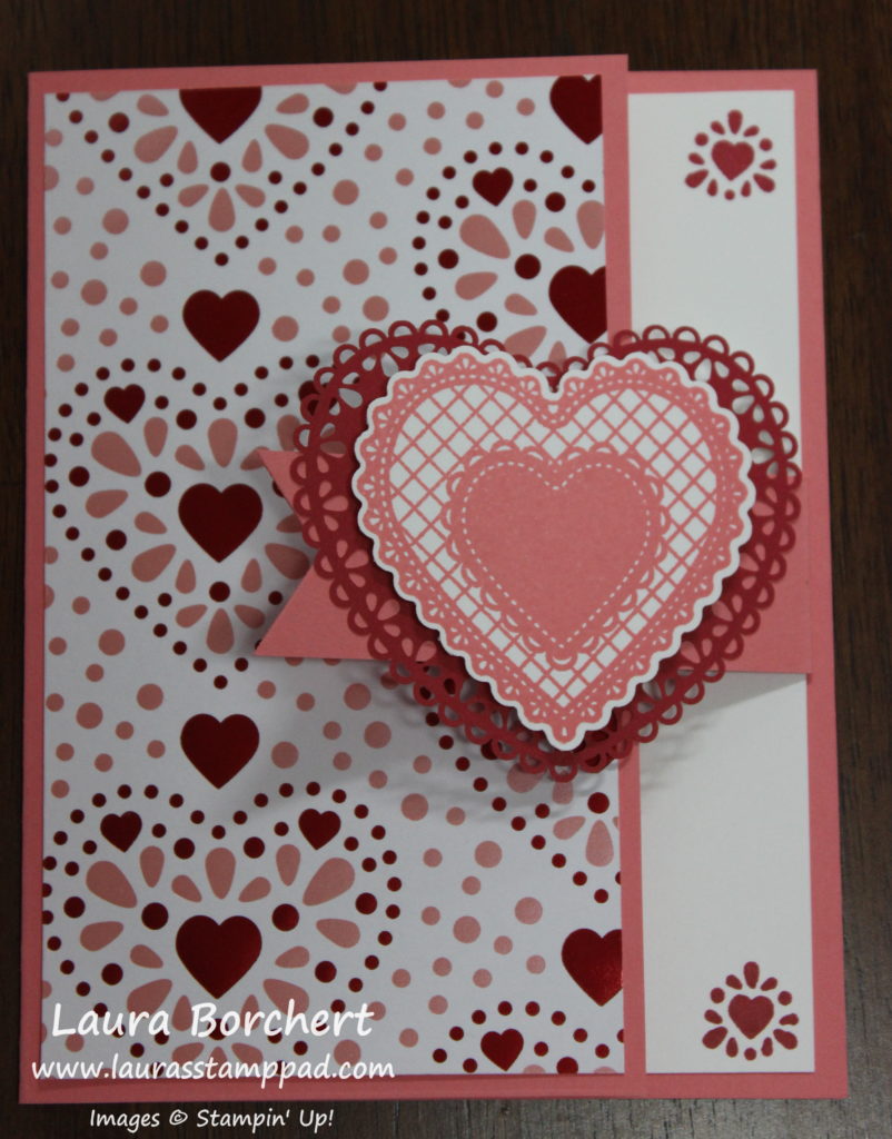 Fun Fold Valentine's Day Card, www.LaurasStampPad.com