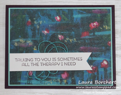 Talking is priceless, www.LaurasStampPad.com