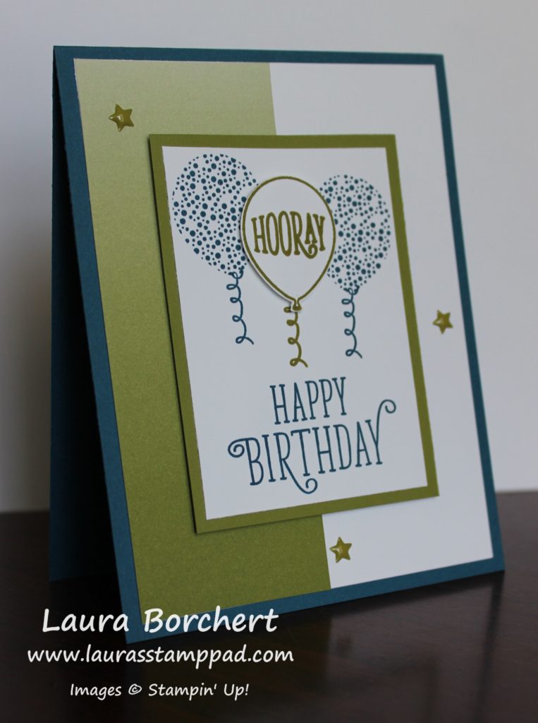 This Hooray Happy Birthday Card is a great Man Card!Laura's Stamp Pad
