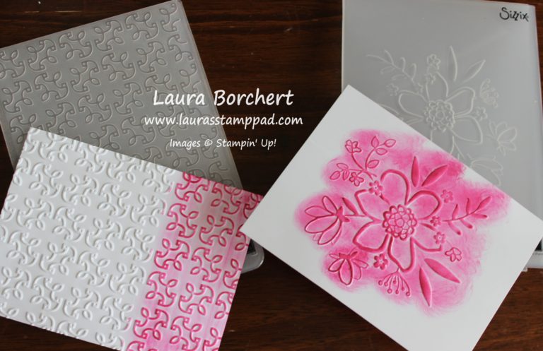 How to on Layering Embossing Folders in the Big Shot!!!Laura's Stamp Pad