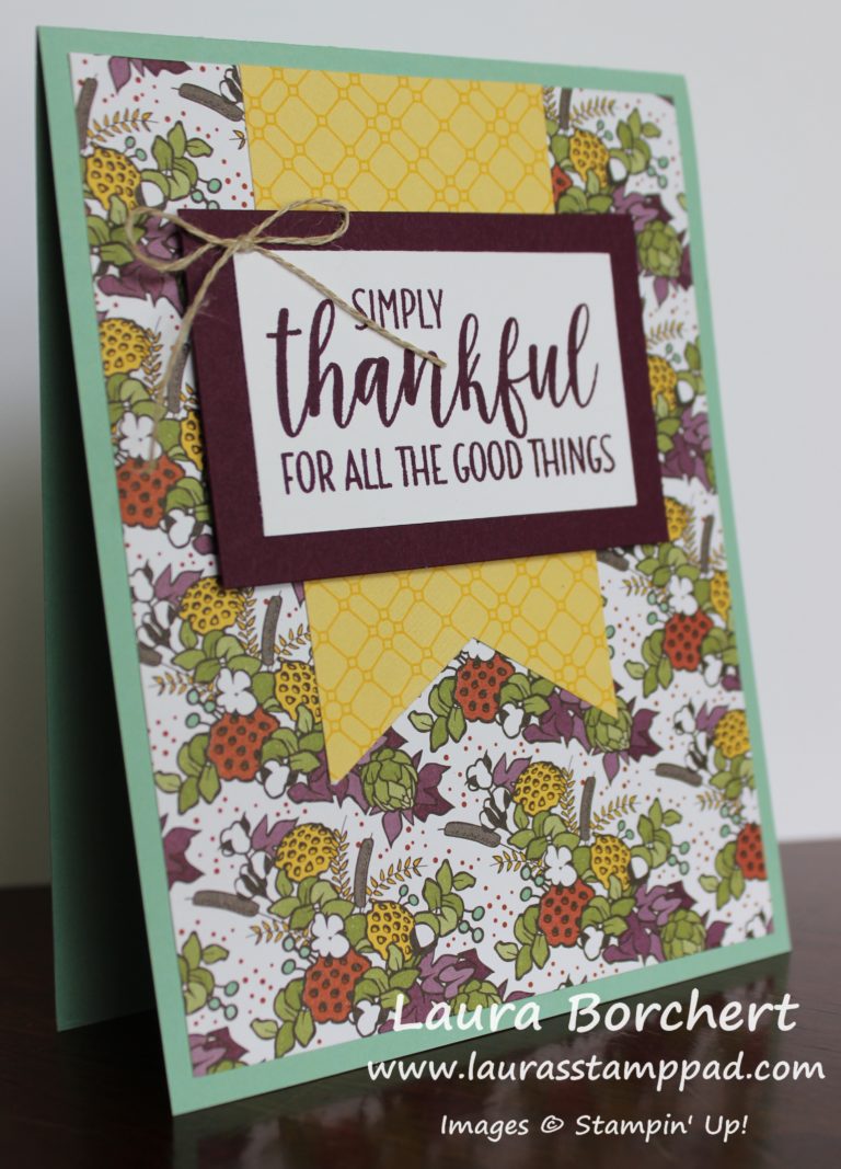Simply Thankful For All The Good Things...perfect Thanksgiving card ...