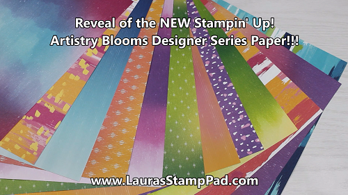 Artistry Blooms Paper, www.LaurasStampPad.com