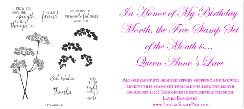 Queen Anne's Lace, www.LaurasStampPad.com