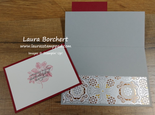Elegant Pocket Style Card, www.LaurasStampPad.com