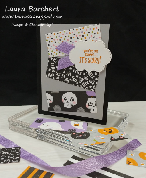 Cute Halloween Stampin' Up Card, www.LaurasStampPad.com