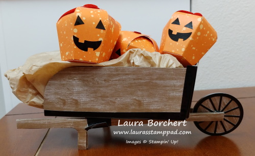 Pumpkin Treat Boxes, www.LaurasStampPad.com