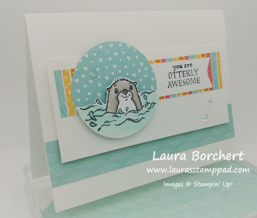 Sunshine& Rainbows & Awesome Otter Sale-A-Bration Designer Series Paper, www.LaurasStampPad.com