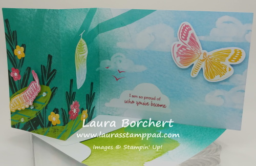Butterfly Spring Card for Mother's Day, www.LaurasStampPad.com