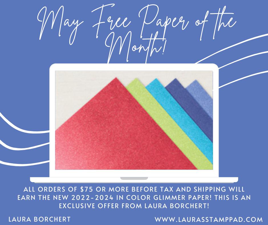 May Free Paper of the Month, www.LaurasStampPad.com