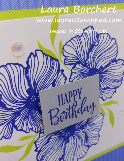 Handmade Floral Birthday Card Stampin' Up, www.LaurasStampPad.com