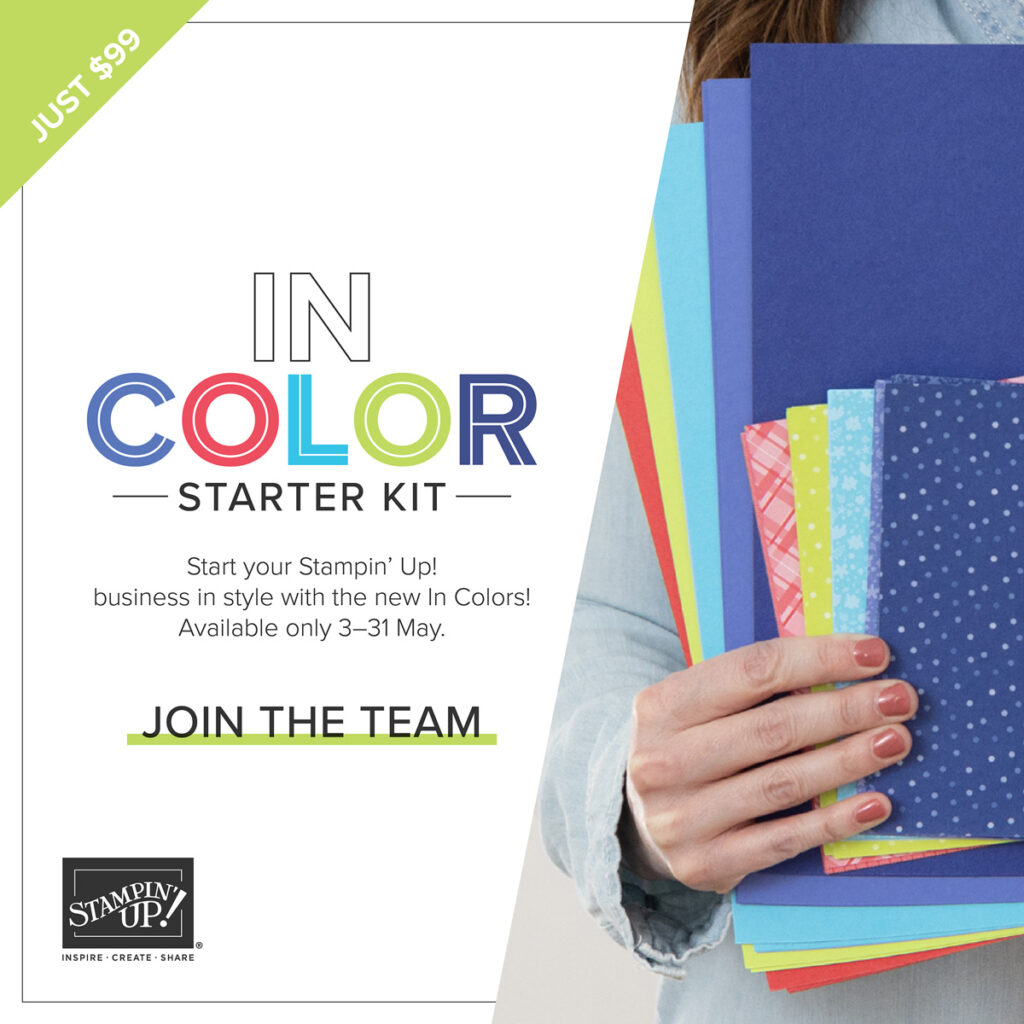 The last day to join In Color Starter Kit, www.LaurasStampPad.com