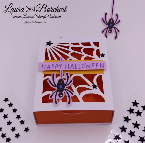 Spooky Spider Treat Box, www.LaurasStampPad.com