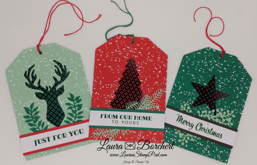 Christmas Gift Tags Kit, www.LaurasStampPad.com