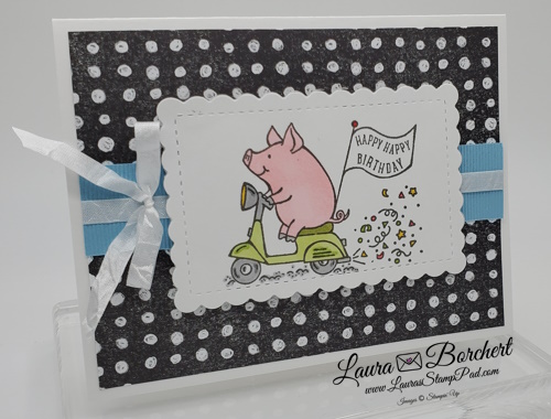Happy Birthday Piggy, www.LaurasStampPad.com