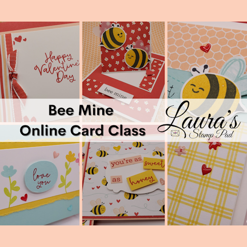 January Online Card Class, www.LaurasStampPad.com