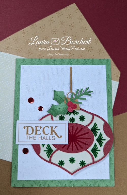 Flocked Greeting Cards, www.LaurasStampPad.com