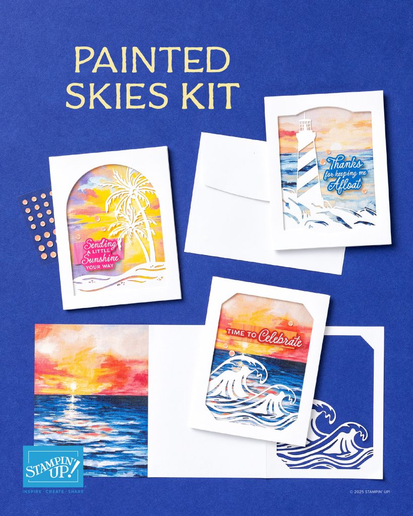 Painted Skies Kit, www.LaurasStampPad.com