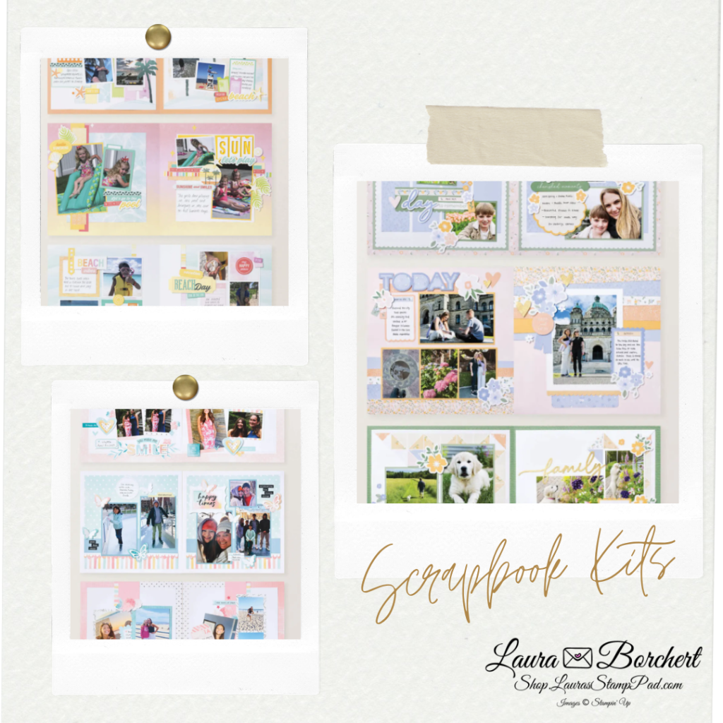 Fun and easy scrapbooking kits, www.LaurasStampPad.com
